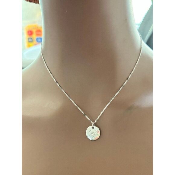 T&Co. 925 Initial Y Discs Necklace - Picture 7 of 9